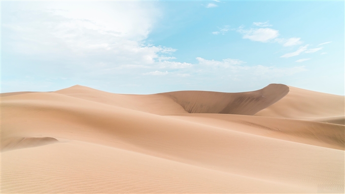 Sand dunes in the desert, Peru 4K