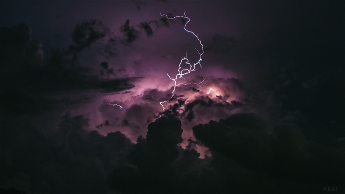 Storm Lightning Clouds 4K
