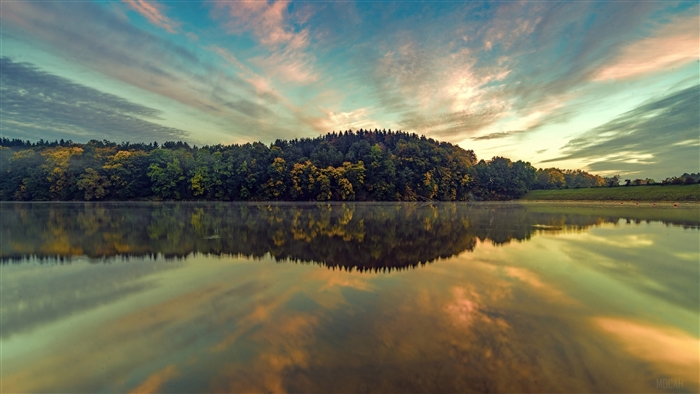 Nature Lake Reflection On River