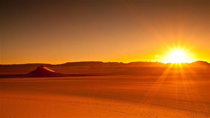 Sunrise over Tassili, Algeria 4K