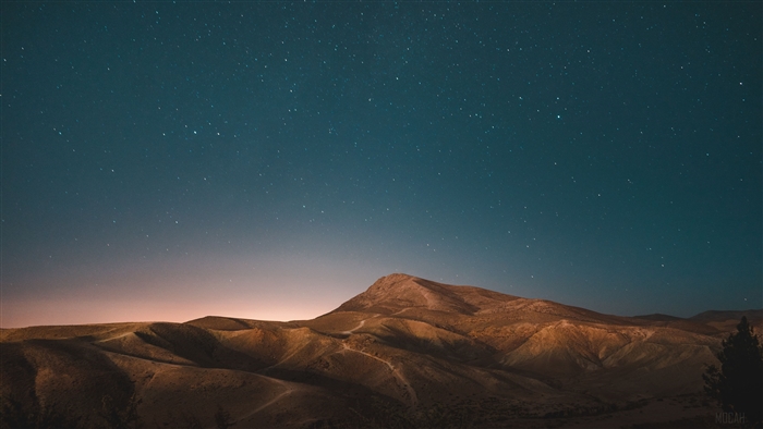 Stars Over Desert Mountains