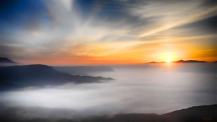 Sea of Clouds at Sunrise