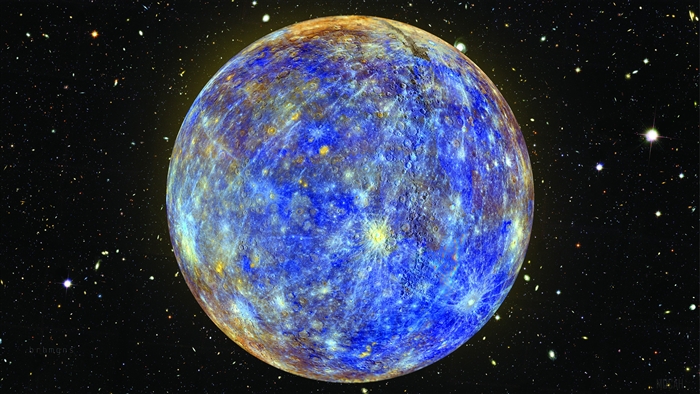 Mercury planet in space 4K