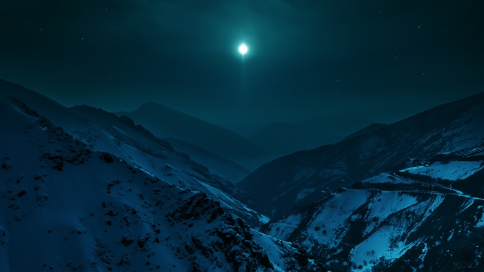 Alborz mountains at night 4K