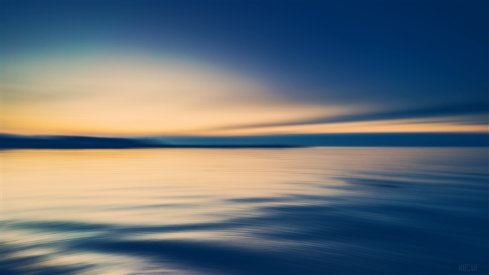 Abstract Seascape with Sunset and Water