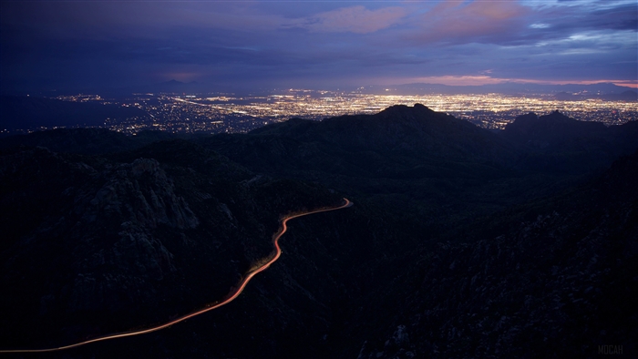 Road Lights Night