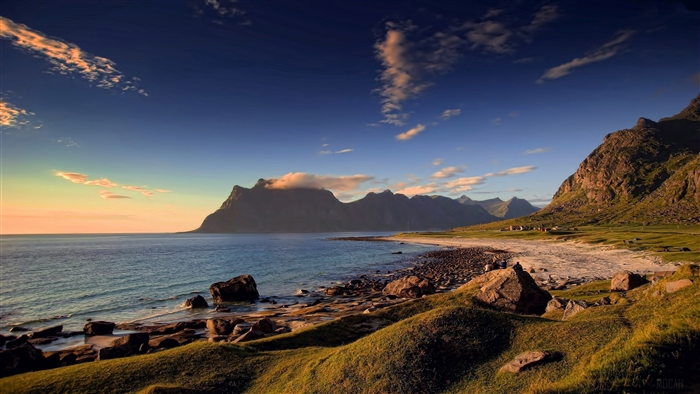 Utakleiv Beach In Norway