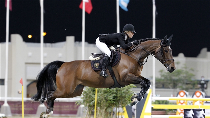 Equestrian Rider Jumping Horse in Action 4K