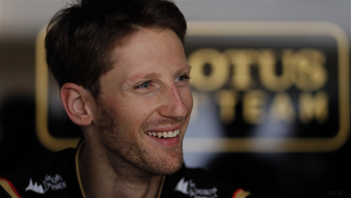 Romain Grosjean from Formula 1 smiling