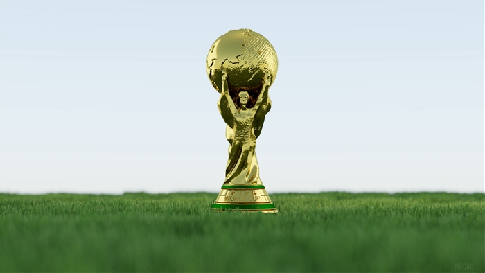 FIFA World Cup trophy on grass