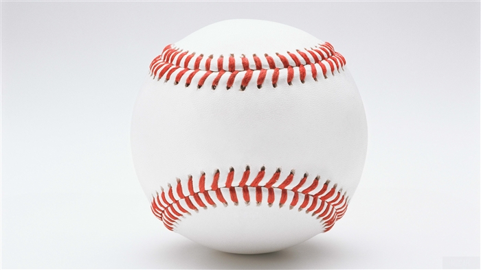Baseball on white background 4K