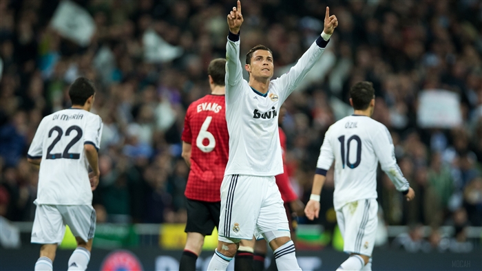 Cristiano Ronaldo and Real Madrid players vs Manchester United 2013 4K