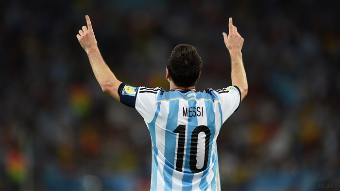 Lionel Messi Celebrates in Argentina Jersey 4K