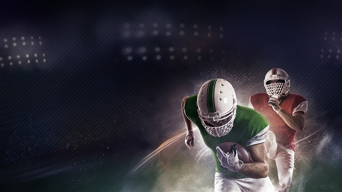 American Football Players in Stadium 4K