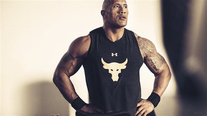 Dwayne Johnson wearing Under Armour 4K