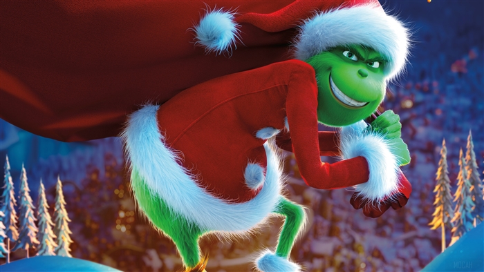 The Grinch from The Grinch 2018 Movie 4K