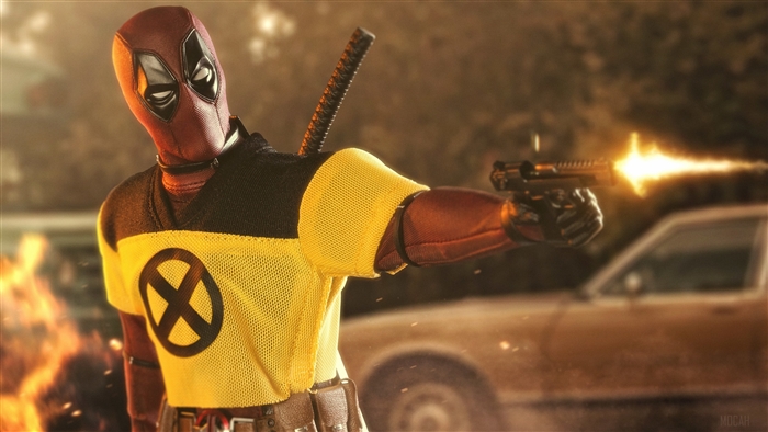 Deadpool with Gun 4K