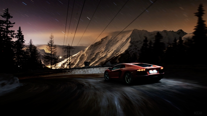 2018 Lamborghini Aventador LP700 4 on mountain road 4K