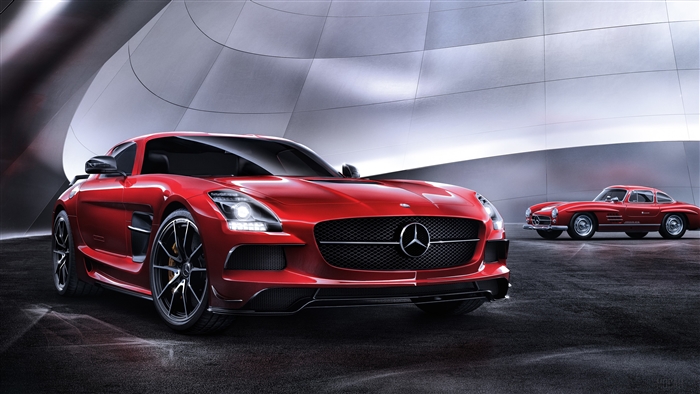 Mercedes SLS AMG and Mercedes-Benz 300 SL Gullwing 4K
