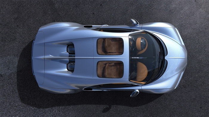 Bugatti Chiron Sky View 2018 Upper View