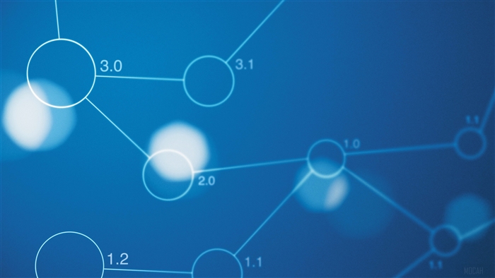 Network connections with numerical labels 4K