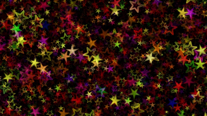 Colorful abstract stars art 4K