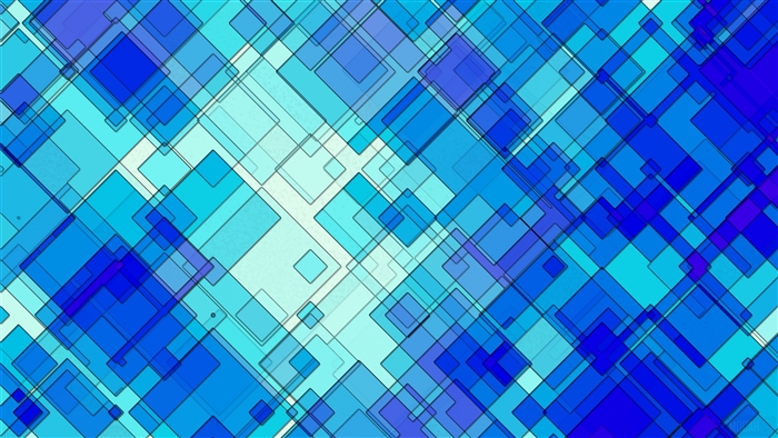 Blue geometric shapes pattern 4K