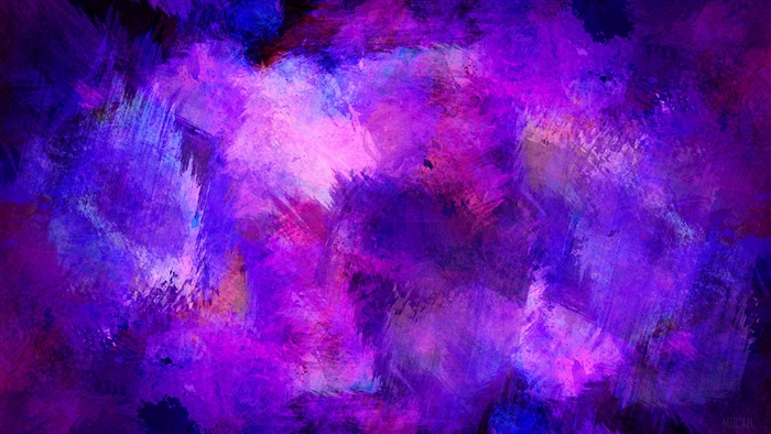 Abstract Purple Paint Stains 4K