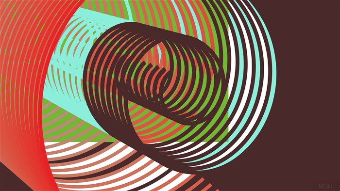 Abstract colorful lines with rotation illusion 4K