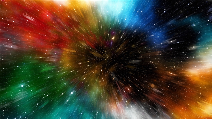 Multicolored galaxy immersion 4K