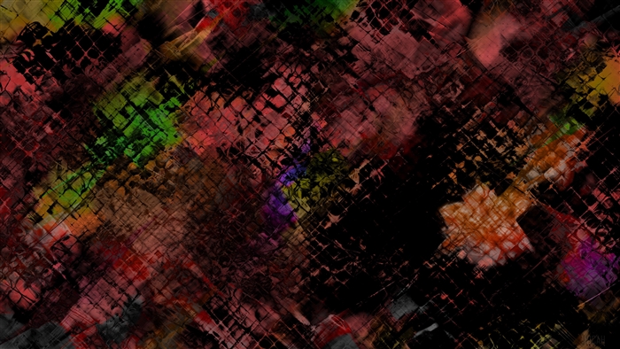 Abstract dark background with colorful spots