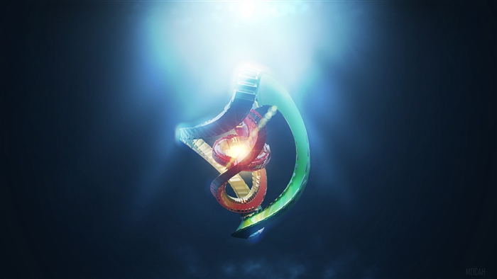 Abstract spiral render with radiance