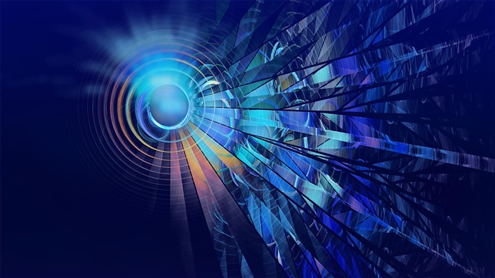 Abstract Digital Art with Circles and Lines 4K