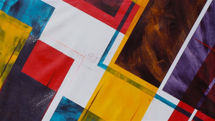 Abstract Colorful Shapes and Lines 4K