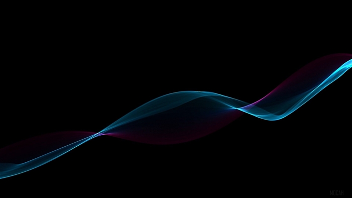 Abstract blue and pink smoke waves 4K