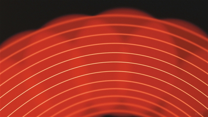 Abstract red lines on black background 4K