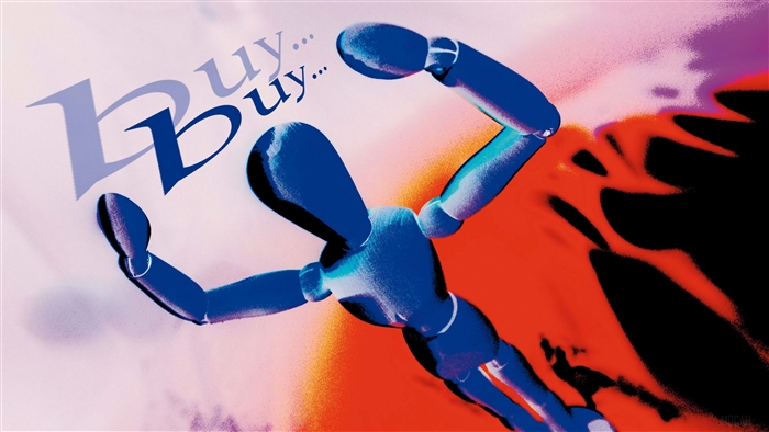 Abstract figure with "Buy" text