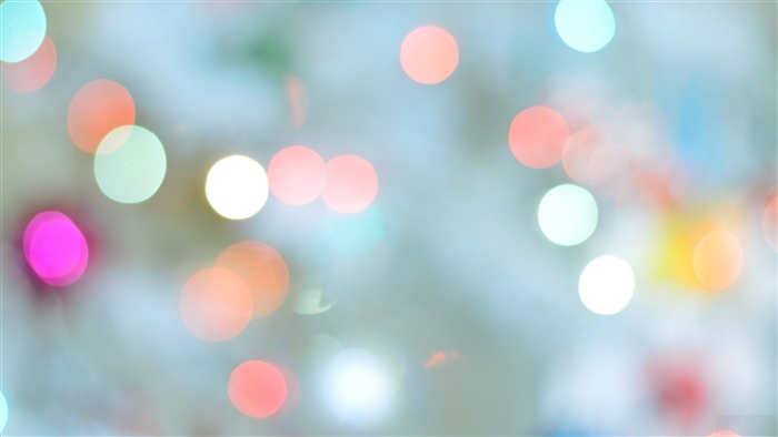 Bokeh lights in various colors