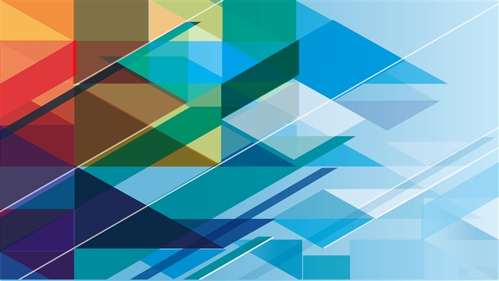 Abstract Geometric Pattern with Cool Blue Tones 4K