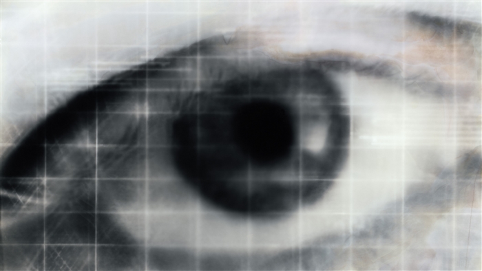 Abstract Black and White Eye Mesh 4K