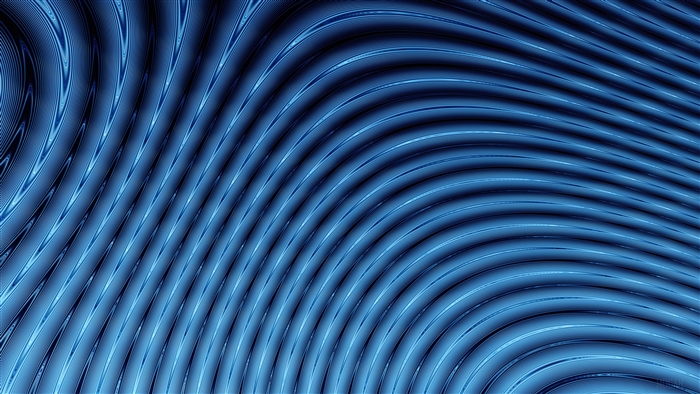 Abstract blue wavy lines 4K