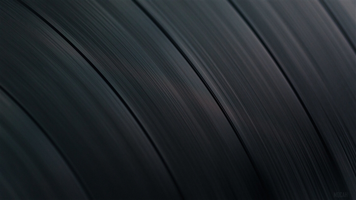 Close-up of Spinning Vinyl Record 4K
