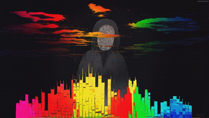 Abstract Glitch Art City 4K