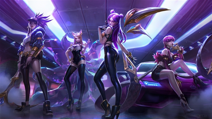 K/DA members from League of Legends 4K