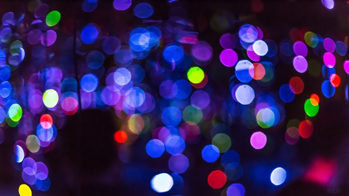 Colorful bokeh lights 4K