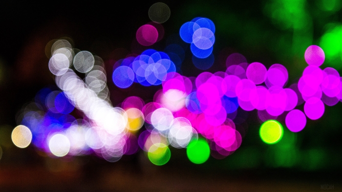 Colorful bokeh lights 4K