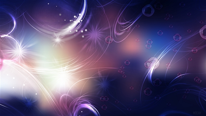 Abstract glowing lines and circles 4K