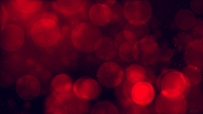 Red Bokeh Circles Shine 4K