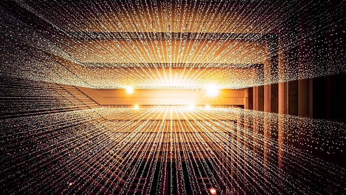 Abstract Lights Installation 4K