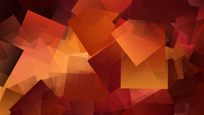 Abstract Geometric Shapes in Warm Tones 4K
